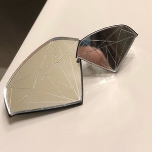 Diamond ring and pin set by Tatty Devine